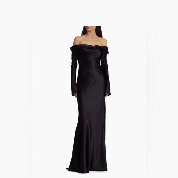 danielle  frankel Dresses & Skirts - $4990 Danielle Frankel Noa Crepe Satin Gown size 8